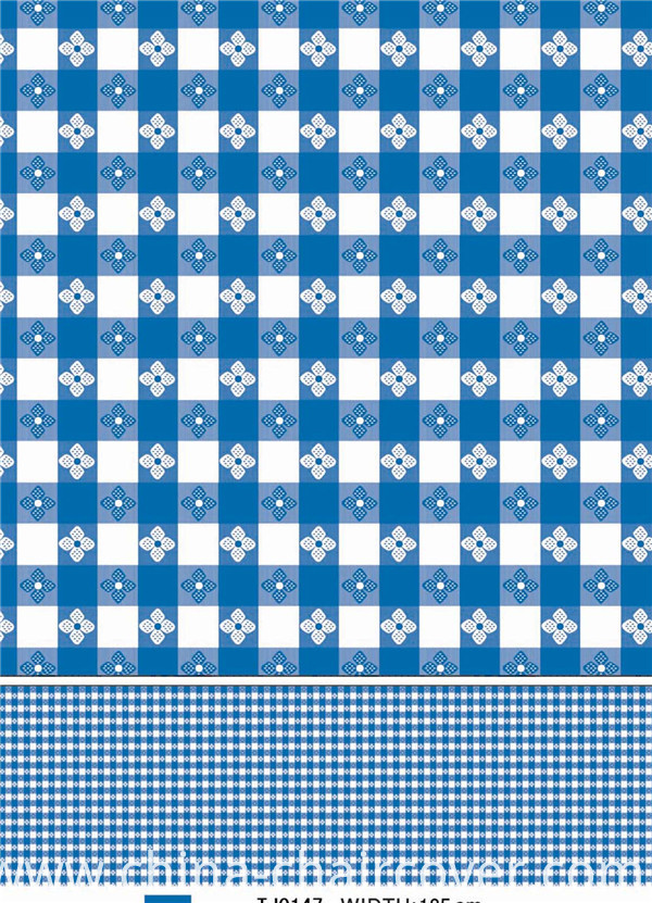 Hot Sale High Quality PVC Printed Tablecloth with Backing LFGB Oko-Tex 100